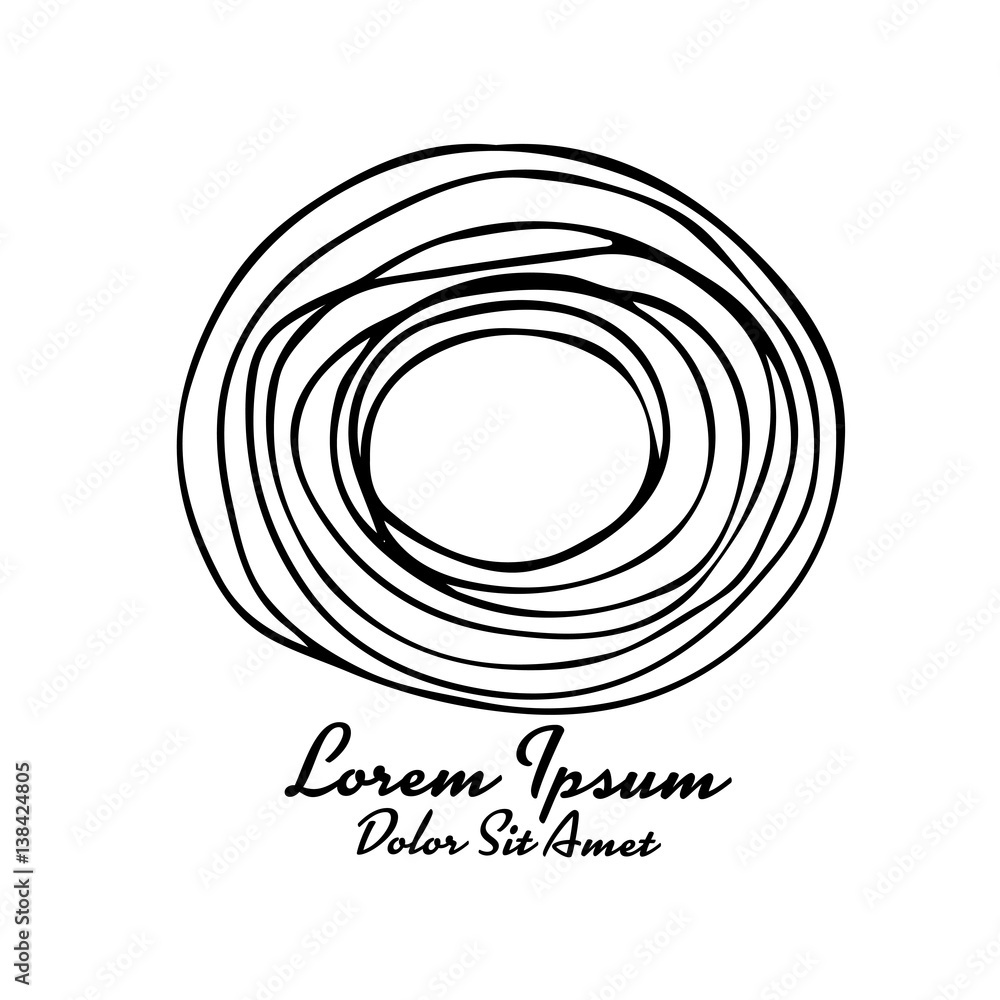 Poster abstract circle design element, colorful background