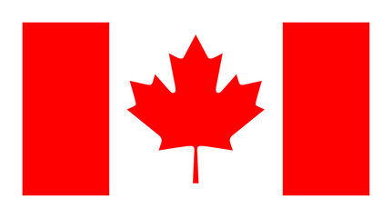 Vector official flag of Canada 
