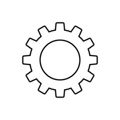 gear loop on a white background of vector illustration