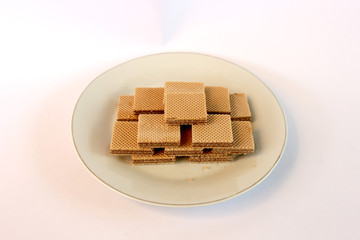  a plate of heap wafers