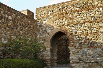 Internal gateway in Alcazaba de Malaga