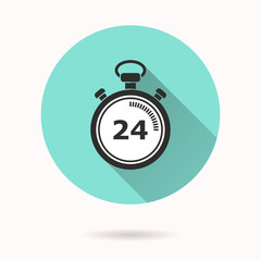 Stopwatch - vector icon.