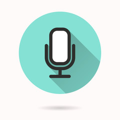 Microphone - vector icon.