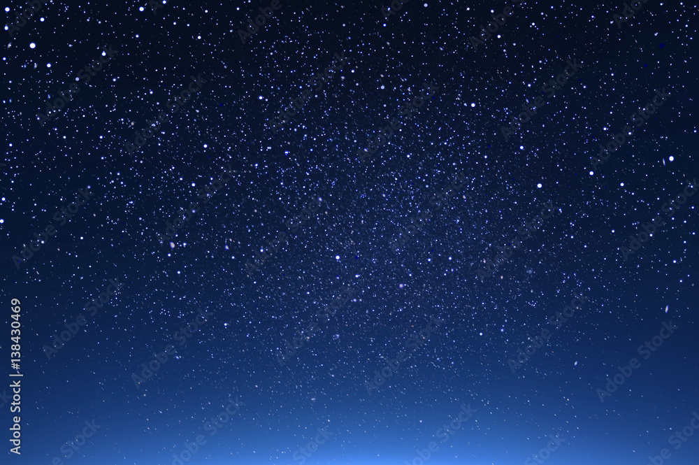 Wall mural night sky with the star