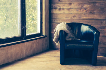 Comfortable armchair near the window