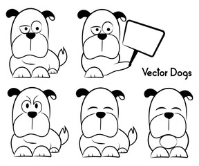 Vector Dogs B/W