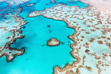Papier Peint photo Turquoise Whitsundays Heart Reef