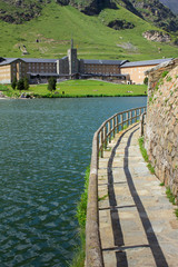 Lake in Nuria Valley (the Pyrenees-Orientales) - Catalonia, Spain