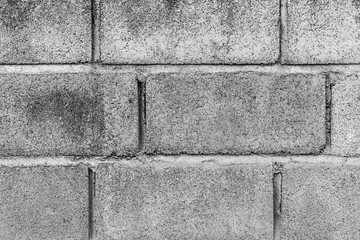 concrete block background,old vintage dirty brick wall with peeling cement
