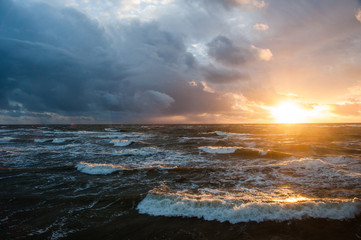 Балтийское море на закате