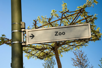 Schild 145 - Zoo