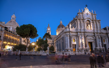 Obraz premium View of Catania cathedral