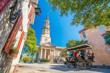 Historical downtown area of  Charleston