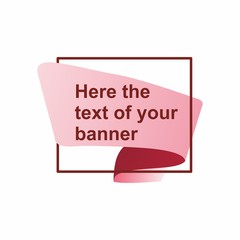 Abstract vector frame. Banner template