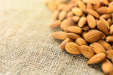 The Almonds on the spoon.