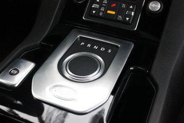 Fototapeta premium Car interior luxury service. Car interior details