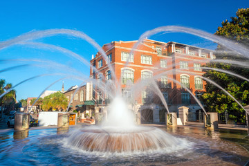 Fountain at  the Waterfront Park in Charleston