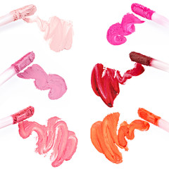 Matte lipstick, sample of various colors