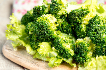 Handmade cauliflower vegetables on table