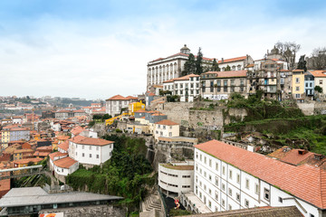Fototapeta premium Street view of old town Porto, Portugal, Europe