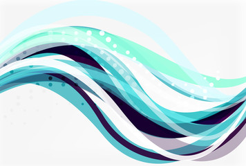 Vector geometric flowing lines abstract background