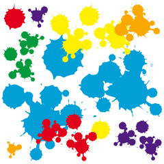 Fototapeta na wymiar Seamless background design with colorful splashes