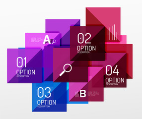 Modern square composition, abstract banner