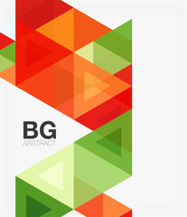 Triangle modern mosaic geometric template