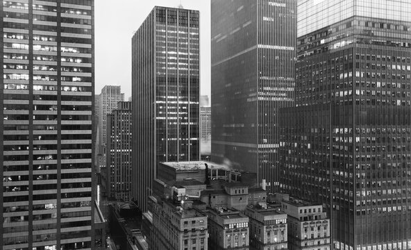 Fototapeta New York in Black and White