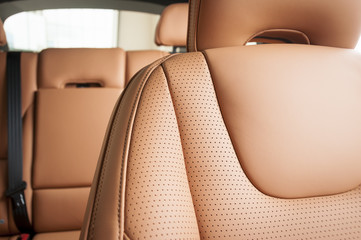 Modern sport car interior