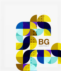 Colorful circle elements