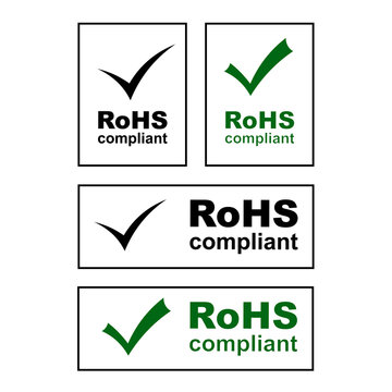 RoHS compliant badges, signs