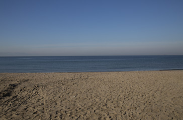 Beach and blue sea