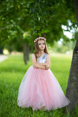 Fototapeta premium girl in a beautiful dress
