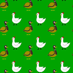 Farm bird pattern