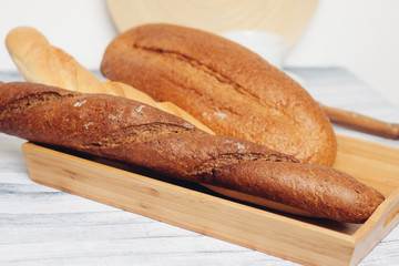 two loaves on the table
