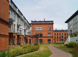 Fototapeta na wymiar Tobaco Park - Architecture, Lodz,Poland 