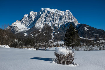 Die Zugspitze im Winter