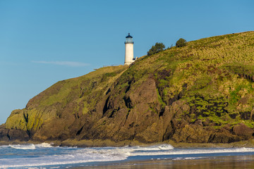 North Head Lighthouse at Pacific coast, built in 1898