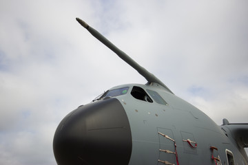 Fototapeta na wymiar Military aircarft nose