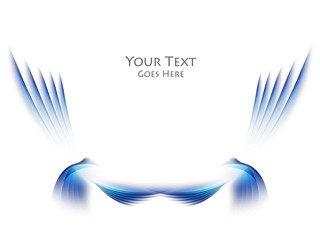 Colorful vector blue wavy background. Bright abstract illustration. Elements for your design. Eps10