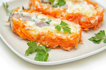 vegetable roll with fish