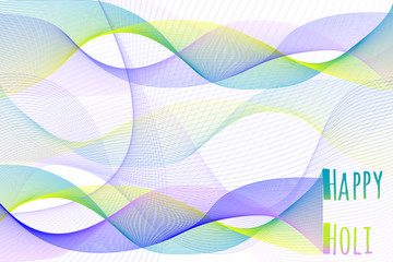 Happy Holi festival of colors greeting vector