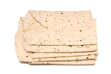 Traditional Turkish flatbread, Yufka Bread or philo dough bread -YUFKA EKMEK - Bread baked on sheet iron.