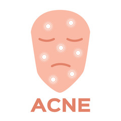 acne icon and vector