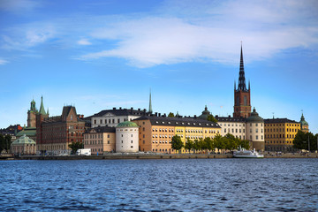 Fototapeta na wymiar View of Gamla Stan in Stockholm, Sweden