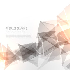 abstract gray geometric triangles shape with light effect