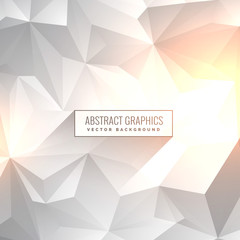 abstract clean gray white backgorund in low poly style