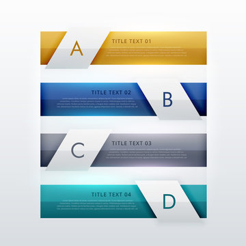 modern four steps infographic template design for business presentations or workflow diagram layout