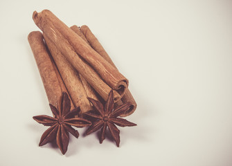 Warming spices - cinnamon, star anise.